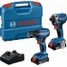Bosch GDR 18V-215 + GSR 185-LI (2x GBA 18V 2,0Ah; GAL 18V-20; Koffer) 06019N2023