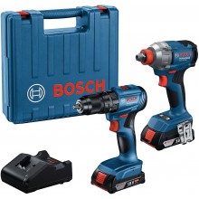 BOSCH GDX 18V-285 + GSB 185-LI + 2× 2,0 Ah + GAL 18V-20 + Koffer PROFESSIONAL 06019N2124
