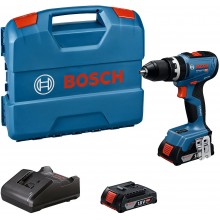BOSCH GSB 18V-65 PROFESSIONAL Akku-Schlagbohrschauber, 2x 2.0Ah, L-Case 06019N3100