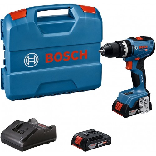 BOSCH GSB 18V-65 PROFESSIONAL Akku-Schlagbohrschauber, 2x 2.0Ah, L-Case 06019N3100