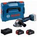 BOSCH GWS18V-11PS PROFESSIONAL Winkelschleifer, 2× 5,0 Ah, L-BOXX 06019N4302