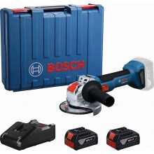 BOSCH GWX 18V-8 PROFESSIONAL Winkelschleifer mit X-LOCK, 2× 4,0 Ah, L-Boxx 06019N9102