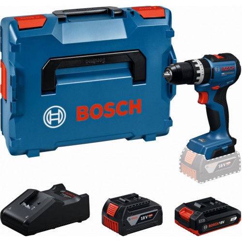BOSCH GSB18V-52 PROFESSIONAL Akku-Schlagbohrschrauber, 2,0Ah+4,0Ah,L-BOXX 06019S0122