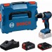 BOSCH GSB18V-52 PROFESSIONAL Akku-Schlagbohrschrauber, 2,0Ah+4,0Ah,L-BOXX 06019S0122