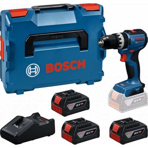 BOSCH GSB18V-52 PROFESSIONAL Akku-Schlagbohrschrauber, 3x 5,0Ah, L-BOXX 06019S0128