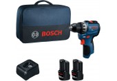 BOSCH GSR12V-31 PROFESSIONAL Akku-Bohrschrauber, 2x 12V/2,0Ah, Tasche 06019S6002