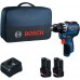 BOSCH GSR12V-31 PROFESSIONAL Akku-Bohrschrauber, 2x 12V/2,0Ah, Tasche 06019S6002