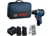 BOSCH GSR12V-31 PROFESSIONAL Akku-Bohrschrauber, 2x 12V/2,0Ah, Tasche 06019S6004