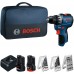 BOSCH GSR12V-31 PROFESSIONAL Akku-Bohrschrauber, 12V/2,0Ah+3,0Ah, Tasche 06019S6005