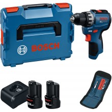 BOSCH GSR12V-31 PROFESSIONAL Akku-Bohrschrauber, 2x 12V/2,0Ah, L-BOXX 06019S6013