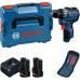 BOSCH GSR12V-31 PROFESSIONAL Akku-Bohrschrauber, 2x 12V/2,0Ah, L-BOXX 06019S6013