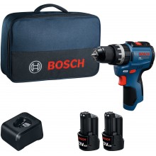 BOSCH GSB12V-31 PROFESSIONAL Akku-Schlagbohrschrauber, 2x 12V/2,0Ah, Tasche 06019S6102