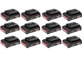 BOSCH GBA 18V 2.0Ah PROFESSIONAL Akku, 12 Stück 0602494002
