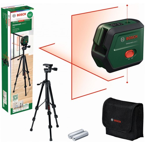 BOSCH UniversalLevel 2 UNI Kreuzlinien-Laser mit Lotfunktion 0603663F01
