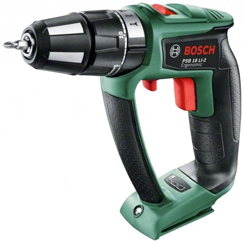 BOSCH PSB 18 LI-2 Ergonomic Akku-Schlagbohrschrauber (Solo) 06039B0302 BOSCH PSB 18 LI-2 Ergonomic Akku-Schlagbohrschrauber (Solo) 06039B0302
