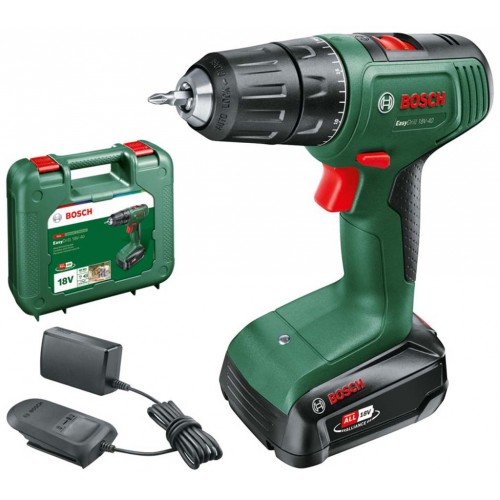 BOSCH EasyDrill 18V-40 (1x 2 Ah) + AL18V-20 Akku-Zweigang-Bohrschrauber 06039D8004