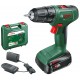 BOSCH EasyDrill 18V-40 (1x 2 Ah) + AL18V-20 Akku-Zweigang-Bohrschrauber 06039D8004