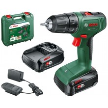 BOSCH EasyDrill 18V-40 (2x 2 Ah) + AL18V-20 Akku-Zweigang-Bohrschrauber 06039D8005