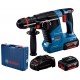 BOSCH GBH 187-LI PROFESSIONAL Akku-Bohrhammer, 2x 5Ah, GAL 1880, One Chuck 0611923120
