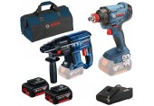 BOSCH Werkzeugset GBH 180+GDX 180+2x GBA 18V+GAL+Werkzeugtasche 0615990M30