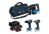 BOSCH GSR+GDX+GBH+3x5,0Ah+GAL 12V/18V-80 PROFESSIONAL 3-tlg. 18V Set 0615A50093