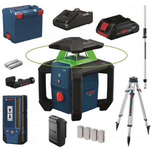 BOSCH GRL18V-3-31G+BT170+GR240 PROFESSIONAL Baustellen-Rotationslaser 0615A500DG BOSCH GRL18V-3-31G+BT170+GR240 PROFESSIONAL Baustellen-Rotationslaser 0615A500DG
