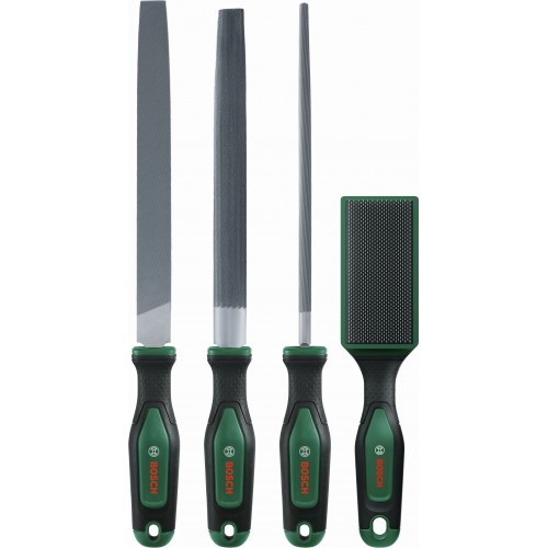 BOSCH Feilen-Set 200 mm / 8" mit Bürste, 4-teilig 1600A034GM