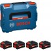 BOSCH EXPERT 4x EXBA18V-55 Akkupack 1600A0373H