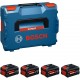 BOSCH EXPERT 4x EXBA18V-55 Akkupack 1600A0373H