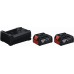 BOSCH 2x GBA 18V 5.0Ah + GAL 12V/18V-80 PROFESSIONAL Batterie/Ladegerät Set 1600A03CH1