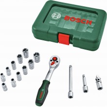 BOSCH 15-teiliger Ratschen-Satz 1/4” 1600A03EG1