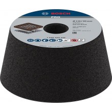 BOSCH PRO Metal Konischer Schleiftopf, 90 x 110 x 55 mm, G24 1608600232