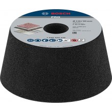 BOSCH PRO Metal Konischer Schleiftopf, 90 x 110 x 55 mm, G30 1608600240