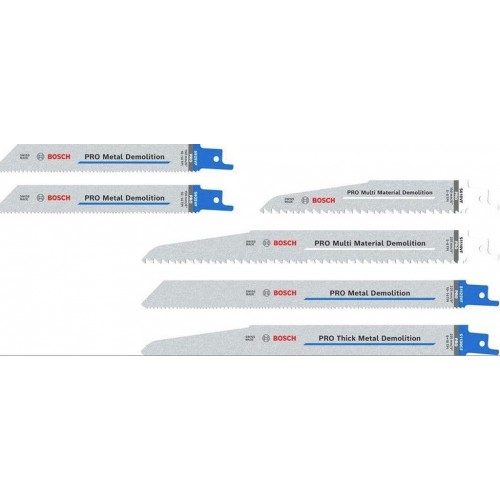 BOSCH PRO Demolition Säbelsägeblatt Set, 6-tlg. 2607011820 BOSCH PRO Demolition Säbelsägeblatt Set, 6-tlg. 2607011820