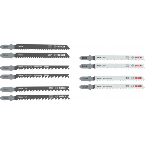 BOSCH Stichsägeblatt Set Wood Basic, 10-tlg. 2607012069 BOSCH Stichsägeblatt Set Wood Basic, 10-tlg. 2607012069