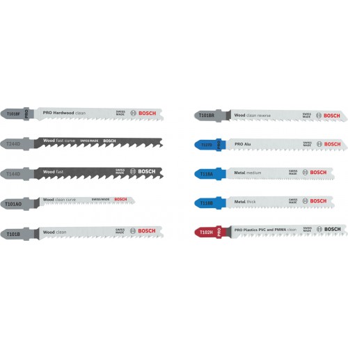 BOSCH Stichsägeblatt Set Multi Material, 10-tlg. 2607012073 BOSCH Stichsägeblatt Set Multi Material, 10-tlg. 2607012073