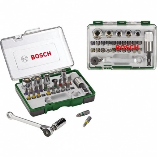 BOSCH Schrauberbit-Set, 27-teilig mit Ratsche 2607017160