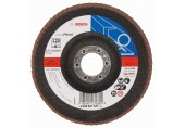 BOSCH Expert for Metal Fächerschleifscheibe X551, 125x22,23mm, 120, gewinkelt 2608607347