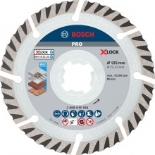 BOSCH PRO Multi Material Diamant-Trennscheiben 125 x 22,23 mm, X-Lock, 2 Stk 2608615286