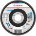 BOSCH X451 Fächerschleifscheibe, 115 x 22,23 mm, K40, T29 2608626122