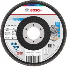 BOSCH X451 Fächerschleifscheibe, 115 × 22,23 mm, G60, T29, 2608626124