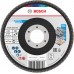 BOSCH X451 Fächerschleifscheibe, 115 × 22,23 mm, G60, T29, 2608626124