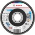 BOSCH X451 Fächerschleifscheibe, 115 × 22,23 mm, G40, T27, 2608626129
