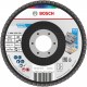 BOSCH X451 Fächerschleifscheibe, 115 × 22,23 mm, G40, T27 2608626130