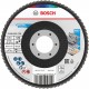 BOSCH X451 Fächerschleifscheibe, 115 × 22,23 mm, G120, T27 2608626135