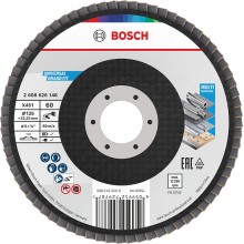 BOSCH X451 Fächerschleifscheibe, 125 × 22,23 mm, G60, T27 2608626148