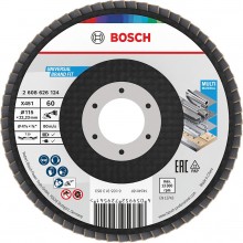 BOSCH X451 Fächerschleifscheibe, 115 × 22,23 mm, G60, T29, 15 ks 2608626168
