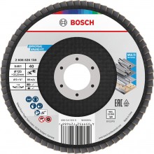 BOSCH X451 Fächerschleifscheibe, 125 × 22,23 mm, G40, T29, 15 ks 2608626175