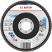 BOSCH X451 Fächerschleifscheibe, 125 × 22,23 mm, G40, T29, 15 ks 2608626175