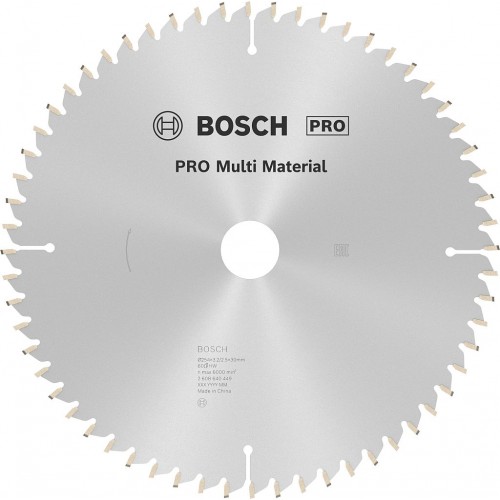 BOSCH PRO Multi Material Kreissägeblatt, 254 × 3,2 × 30 mm 2608640449